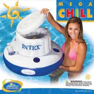 mega chill inflatable floating beverage cooler new refreshment out 