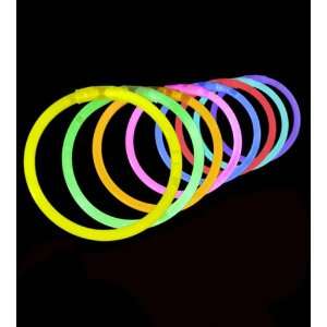  100 Lumistick 8 Glow Stick Glow Bracelets   Assorted 8 