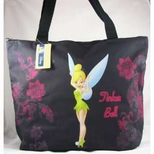  Disney Tinker Bell Black Handbag Tote 