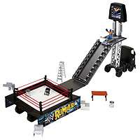   Transforming Rumble Semi Rig Truck Vehicle Wrestling Ring Play Set