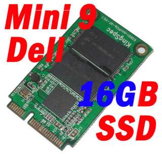 KingSpec IDE PATA Mini PCIe 16GB SSD TO Dell Mini 9 Akd  