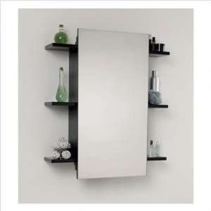   Bathroom Medicine Cabinet w/6 Wooden Outer Shelves