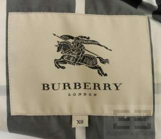 Burberry Black Nylon & Check Lined Puffer Vest Size XS  