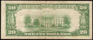 1929 $20 DOLLAR BILL ATLANTA FRBN BANK NOTE NATIONAL CURRENCY OLD 