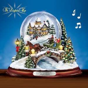  Thomas Kinkade Illuminated Musical Snow Globe Everything 