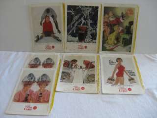 Vintage Lot Advertising Pages COCA COLA 1960 1965 Assorted National 