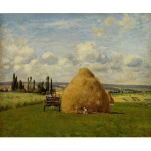  Oil Painting Haystack, Pontoise Camille Pissarro Hand 