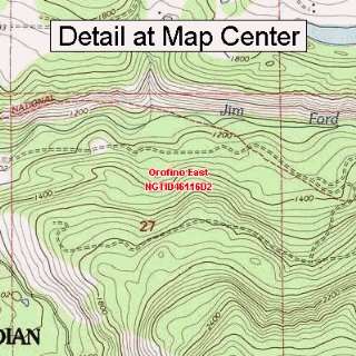  Map   Orofino East, Idaho (Folded/Waterproof)