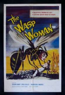 THE WASP WOMAN *1SH ORIG MOVIE POSTER 59 SCI FI HORROR  