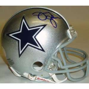  Jimmy Johnson Dallas Cowboys Autographed Riddell Mini 