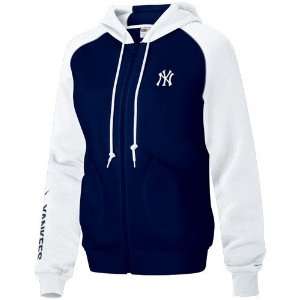  Nike New York Yankees Navy Blue Ladies Full Zipper Hoody 