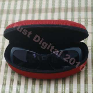 Eyeglasses Sunglasses Red Hard Zippered Case Box NEW  