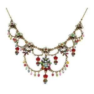 Michal Negrin Fancy Necklace Decorated with Suspended Chains, Hand 