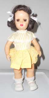 Doll Terri Lee Tiny in Yellow and White Dress 1950s  