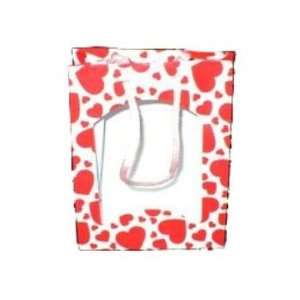  6 Tall Red/White Valentines Day Gift Bag Case Pack 100 
