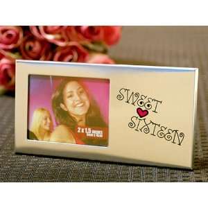  4217 Sweet 16 Silver Metal Photo Frame with Heart