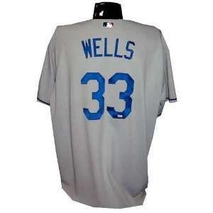  David Wells #33 2007 Dodgers Game Used Road Grey Jersey 