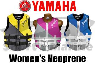 Brand New Yamaha Waverunner Womens Neoprene Life Jacket Vest PFD 