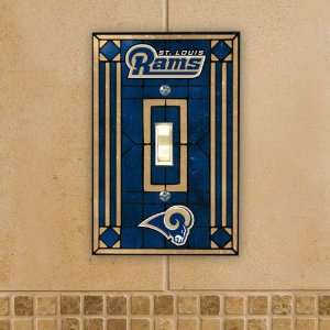  St Louis Rams Art Glass Lightswitch Cover Sports 