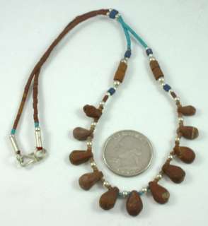 BLOOD STONE & TURQUOISE TURKOMAN BELLY DANCE NECKLACE.  