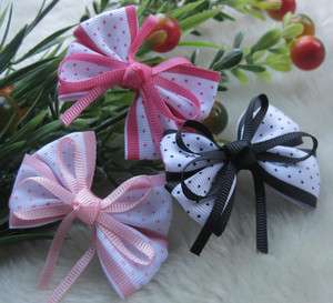 Grosgrain Ribbon Flowers Bows Wedding Appliques Craft U pick  