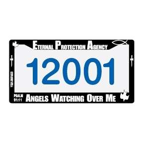 License plate frame Christian Eternal Protection Agency  