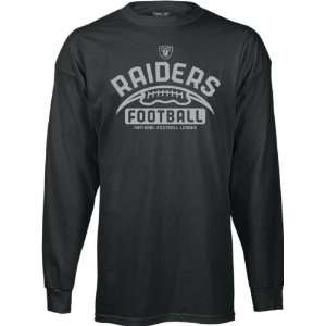  Oakland Raiders  Black  Gym Issue Long Sleeve T Shirt 