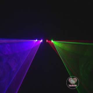 SHINP 760mw 4Lens BVRG Blue Violet Red Green Laser Stage Lighting DJ 