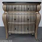 Orleans Chest Thin Striped Marble Top Chest 3 Drawer Martelle NEw NYC