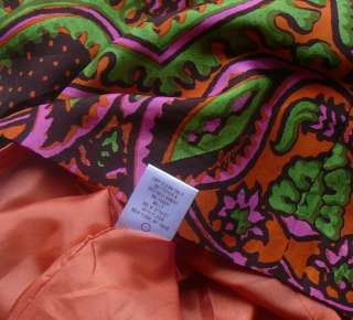 Milly Garden Batik Silk Dupioni Dress US 8 M UK 10 12 NWT $325 Print 