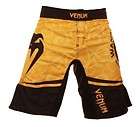 venum wanderlei silva mma ufc 139 fight shorts black yellow