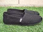 Toms Womens Classic Black burlap Canvas New In Box MSRP $50 SIZE 5 to 