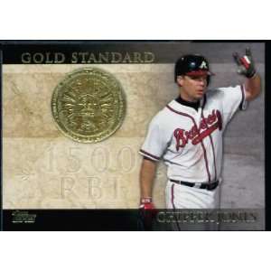 2012 Topps Baseball Gold Standard #GS 21 Chipper Jones Atlanta Braves 