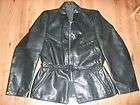 WWII GERMAN Pilot / Motorcycle leather overcoat jacket M