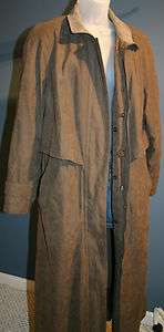 OUTBROOK LONG TRENCH COAT ALL WEATHER JACKET REMOVABLE LINING/HOOD 