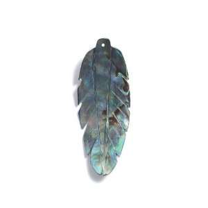   Beads Abalone Leaf Pendant, 20 by 50 mm Arts, Crafts & Sewing
