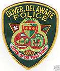 Dover DE Delaware Police Patch *New*