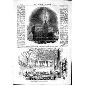  1853 HOTEL DE VILLE BRUSSELS DUKE BRABANT PRINCE ROYAL 