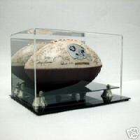 Autograph Full Size NFL Football Deluxe Acrylic Display Case w/Mirror 
