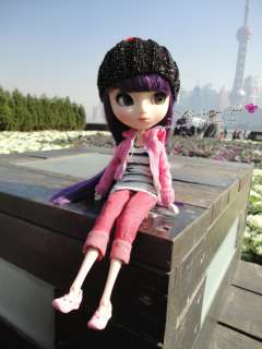 Pullip type#3 Doll wear Pink Hoodie Jacket 1pcs  