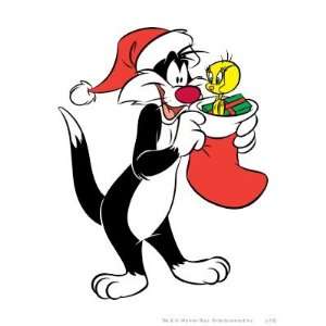 Sylvester Cat with stocking Cards