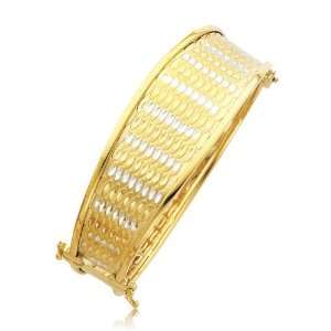   Gold Bonded / Gold Over Silver 22.5mm Bangle   SKU GB 013 08 Jewelry