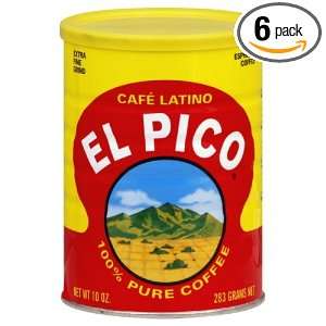 El Pico Coffee Cans, 10 Ounce (Pack of Grocery & Gourmet Food
