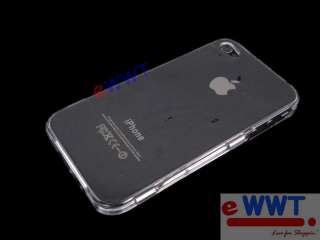 for Apple iPhone 4 4G * Clear Plastic Cover Hard Case *  