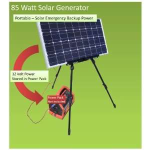   Solar Generator   Easy Portable 85Watt DC Solar Backup Power Patio