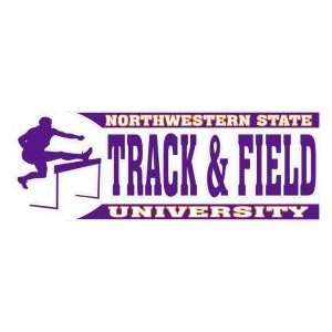  DECAL B NORTHWESTERN STATE UNIVERSITY TRACK & FIELD WITH LOGO 