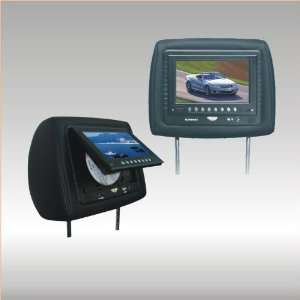   T718DVPLBK 7 Black Car Headrest Monitor w/ DVD (Pair) Electronics