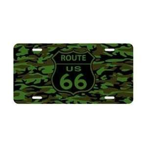  America sports RT Route 66 Camoflage License Plate Sports 
