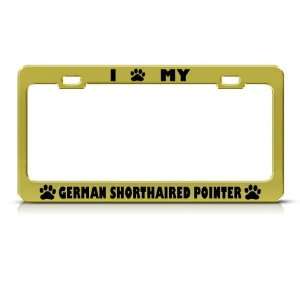  German Shorthaired Pointer Dog Metal license plate frame 