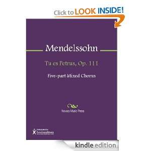 Tu es Petrus, Op. 111 Sheet Music Felix Mendelssohn  